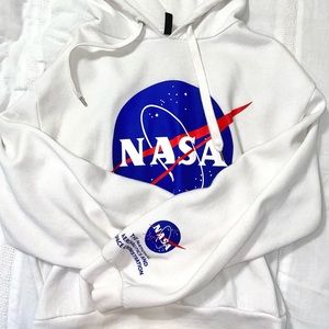 white nasa hoodie (forever 21)